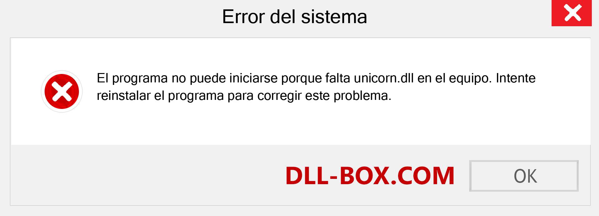 ¿Falta el archivo unicorn.dll ?. Descargar para Windows 7, 8, 10 - Corregir unicorn dll Missing Error en Windows, fotos, imágenes